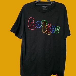 Cookies Black Cotton T-Shirt